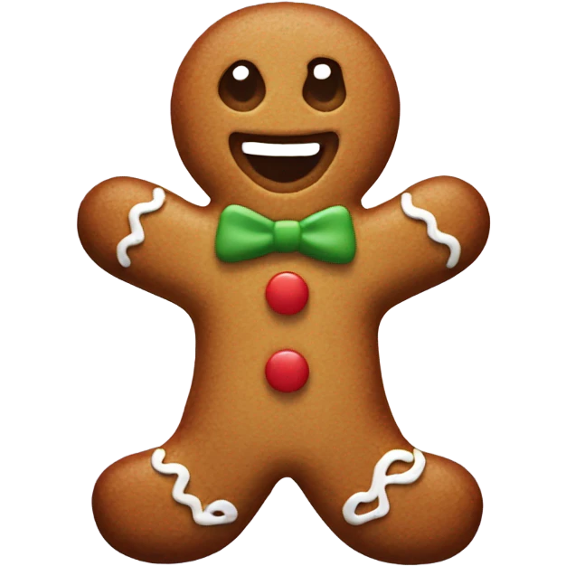Gingerbread man emoji