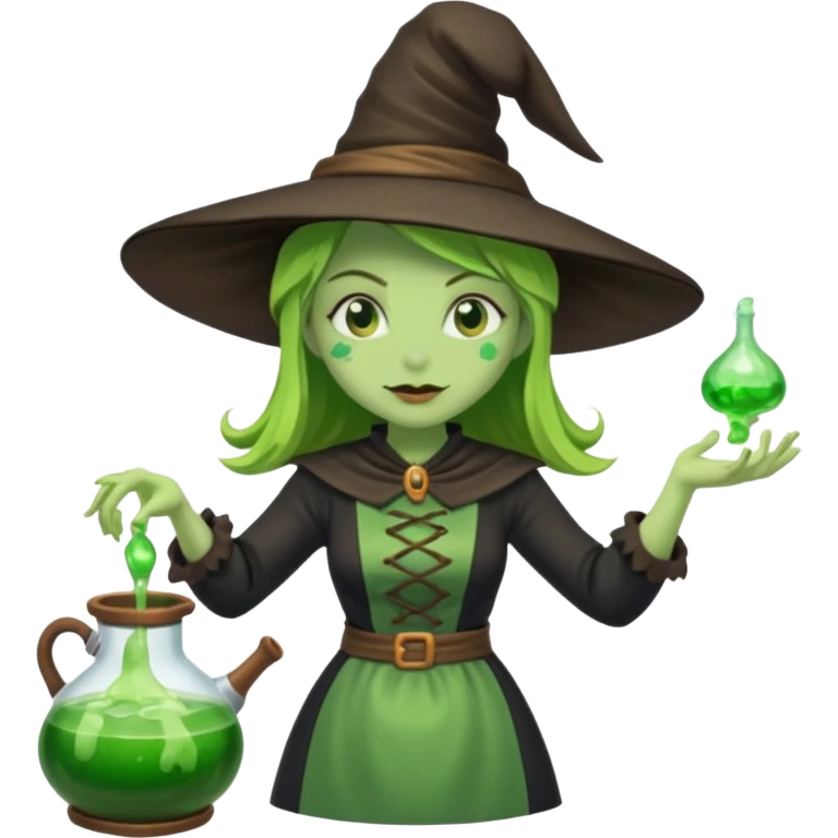 green witch cooking potion emoji