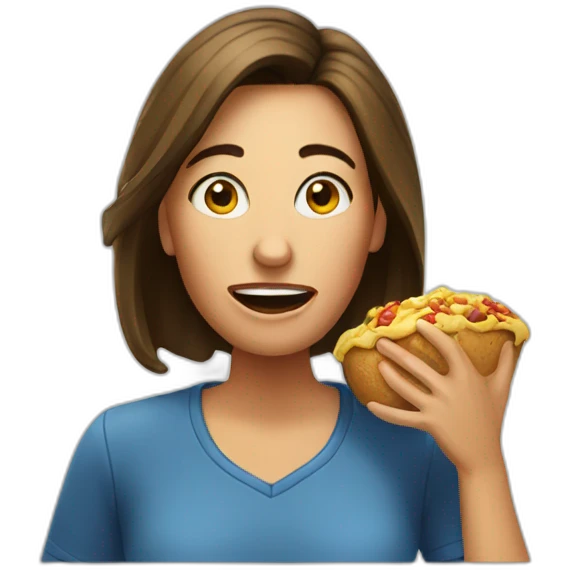 Woman-eating-jeff-probst emoji