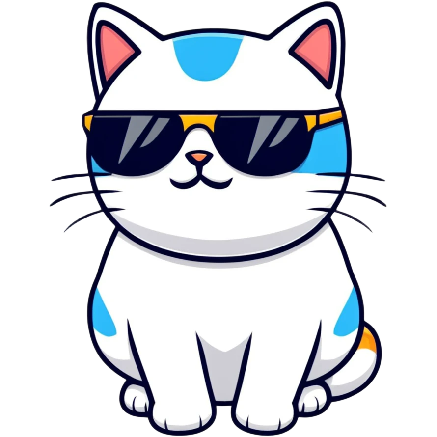 cat wearing sunglasses emoji