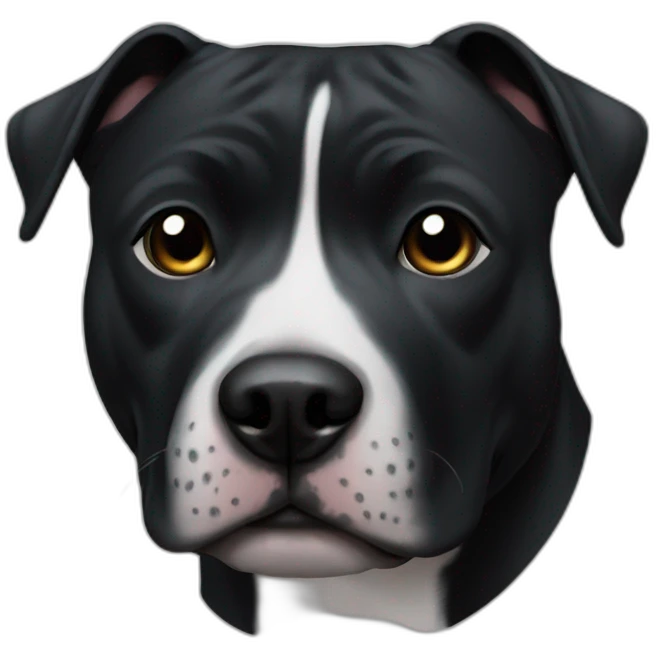 Staffy black emoji