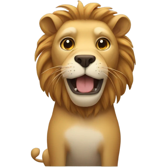 dog lion emoji