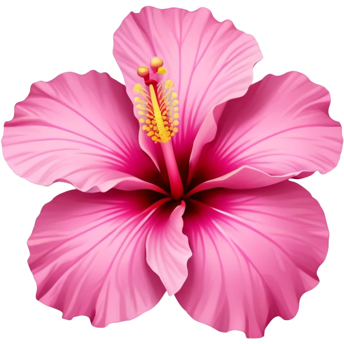 hibiscus flower pink emoji
