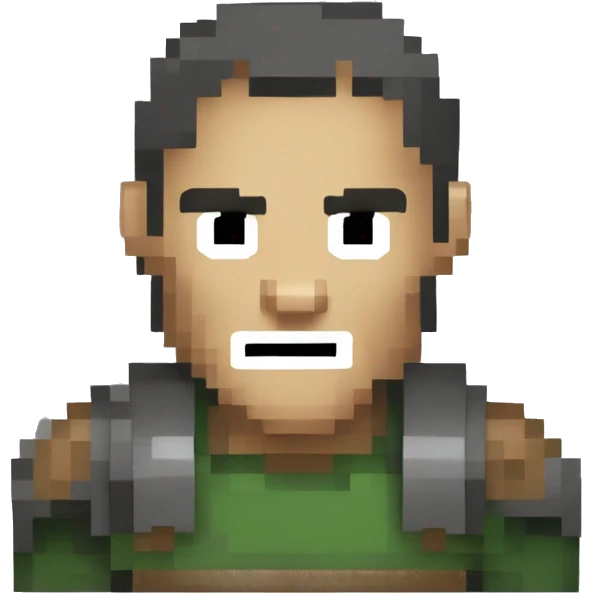 doom guy pixelated emoji
