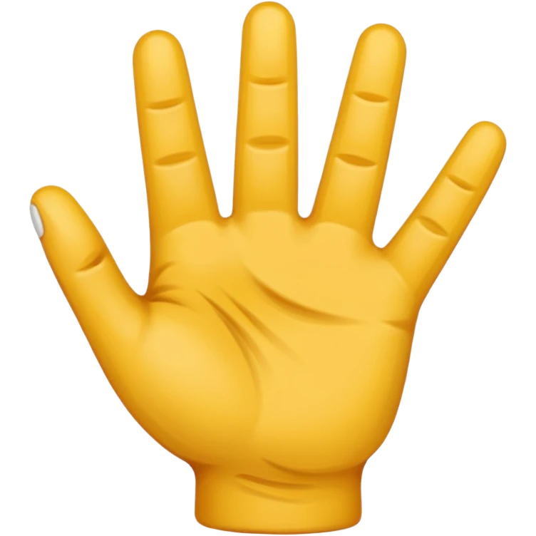 Una mano con 3 dedos emoji