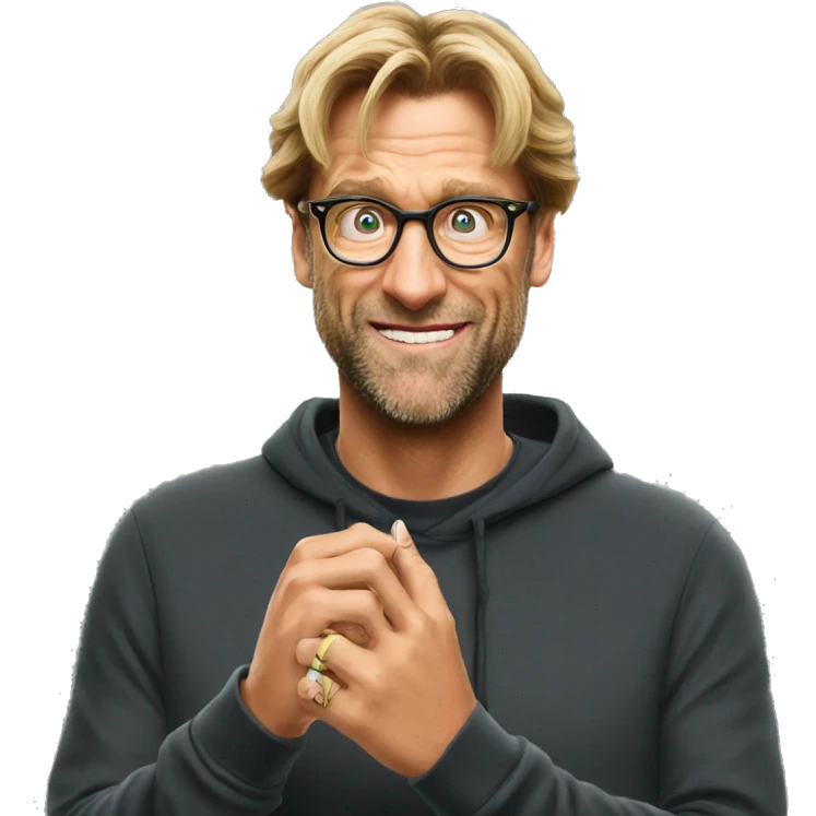 Klopp biting nails emoji