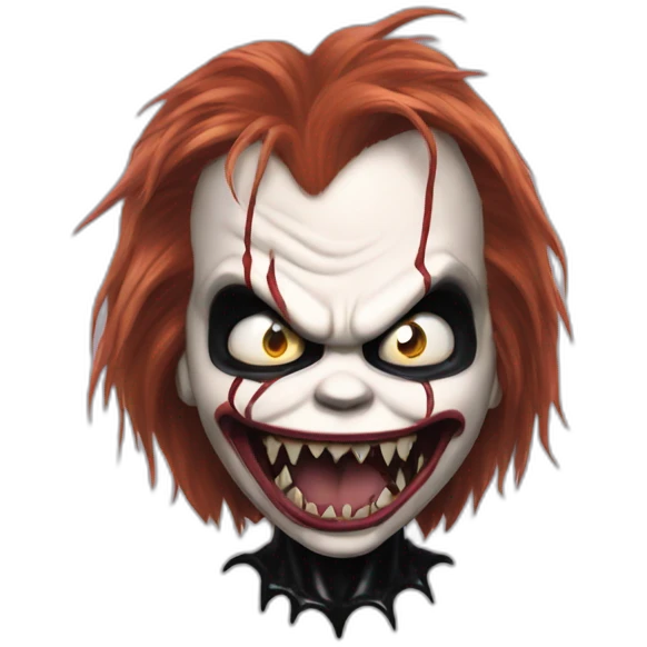 Chucky as venom emoji