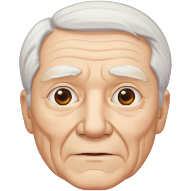 elderly man white hair  emoji