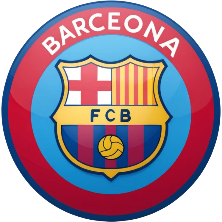 Fc Barcelona logo imoji emoji