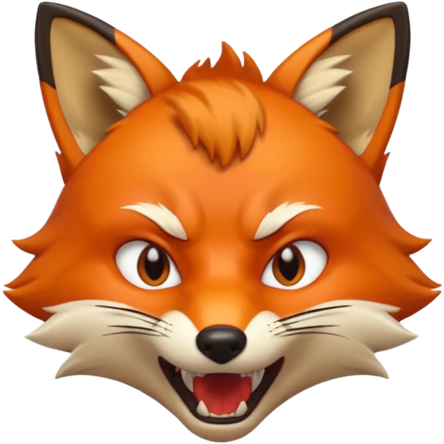 lisek który jest wściekły  emoji