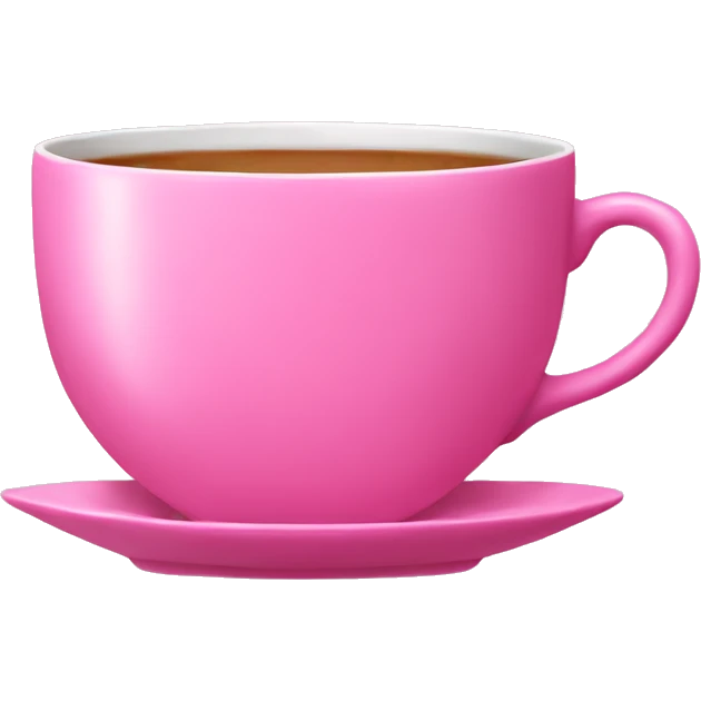 Pink tea cup emoji