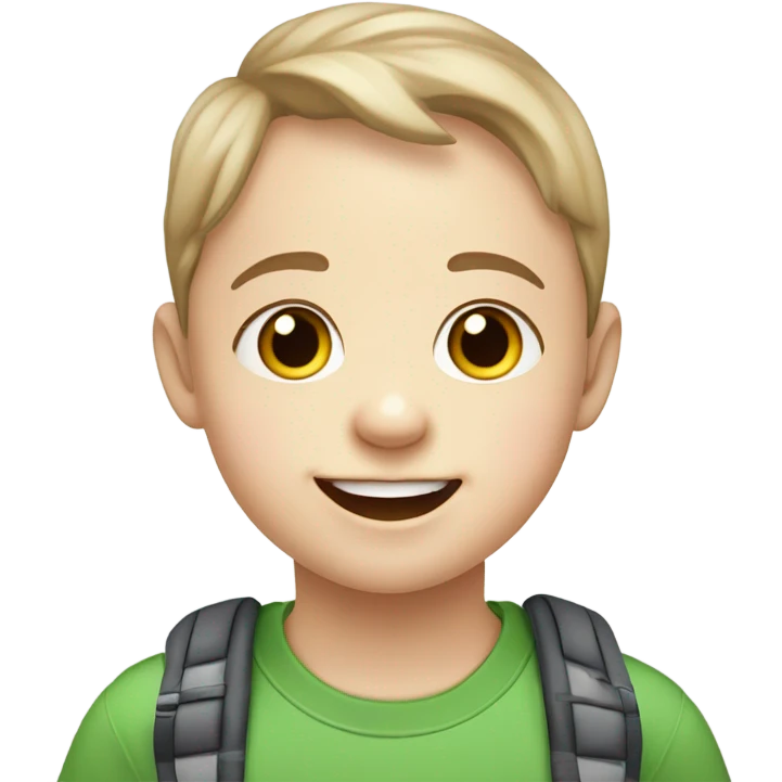 a kid with down syndrome  emoji