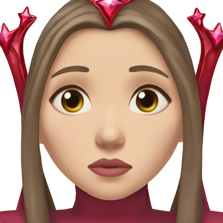 elizabeth olsen scarlet witch wimple crown tiara sad woman teardrop emoji