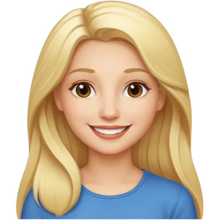 queen-in-game-of-throne, long blonde, smile emoji