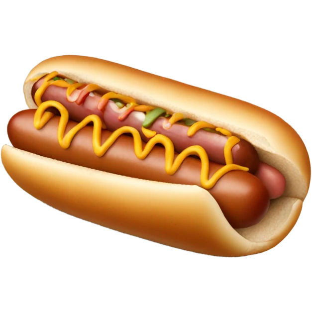 Hot dog emoji