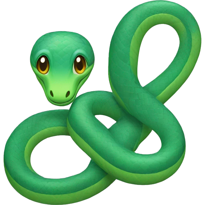 blue and green Snake couple emoji