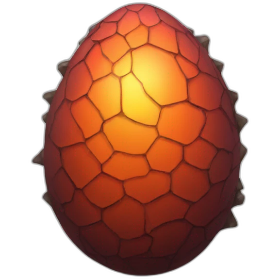 Dragon egg cracked emoji