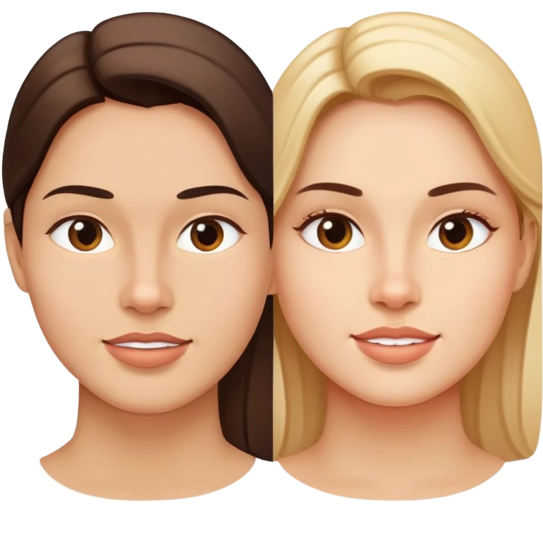 Before and after mewing comparison, face profile showing improved jawline and facial structure emoji