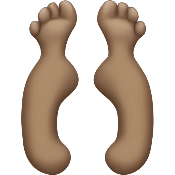 Monkey feet emoji