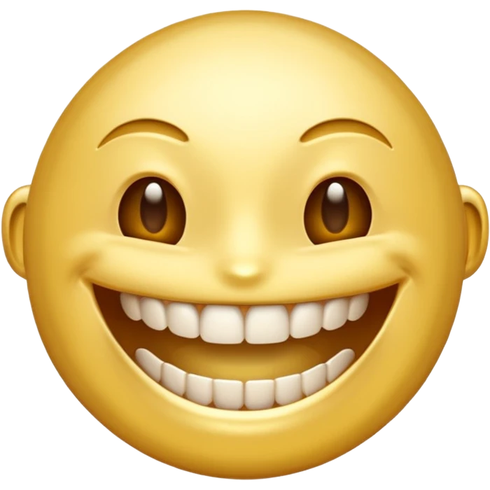 An emoji checking it's grillz emoji