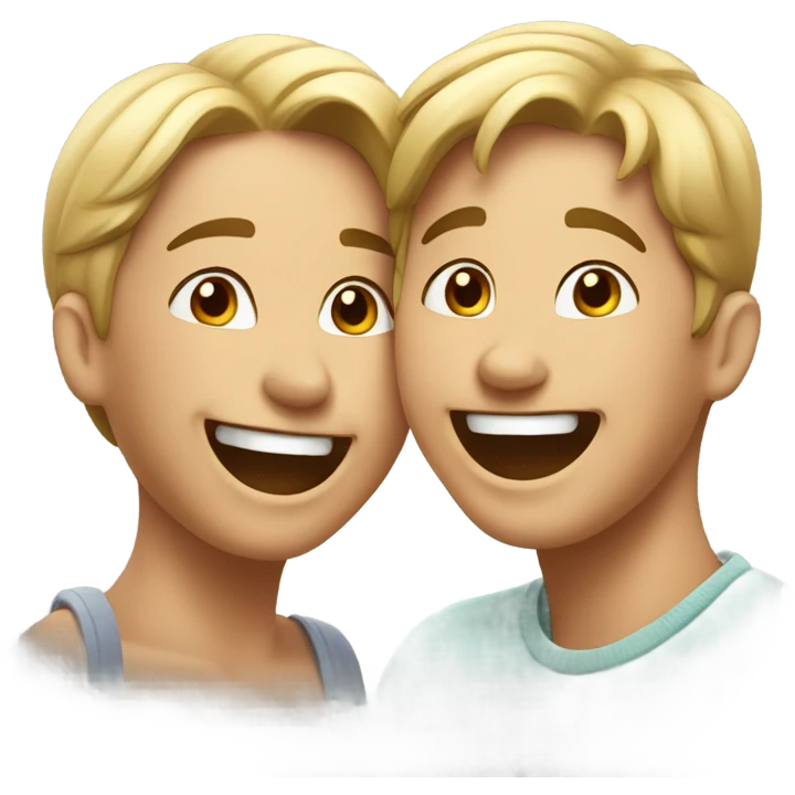 Couple having fun together emoji