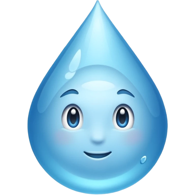 Gota de agua color blanco white emoji