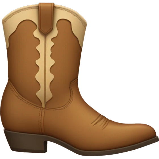 Light brown cowboy boot emoji