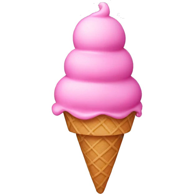 pink ice cream emoji