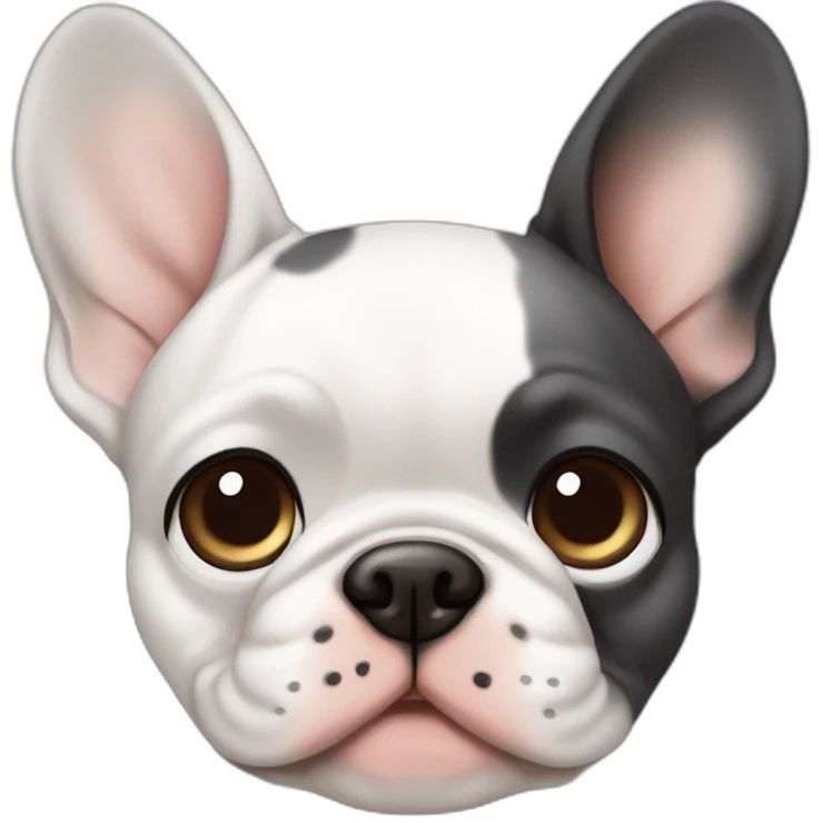 merle frenchie with one blue eye and one brown eye emoji