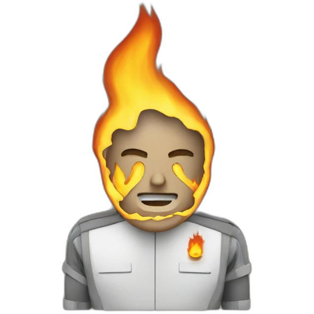 microsoft burning emoji