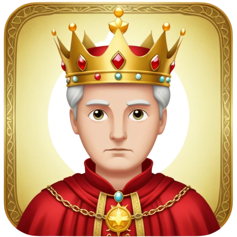 Tarot Card with the emperor on it  emoji