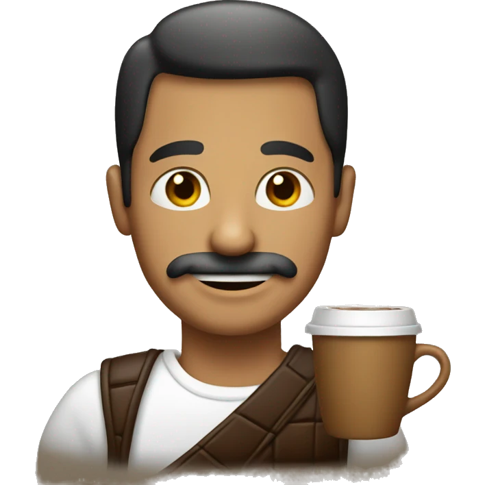 Turk with coffee emoji