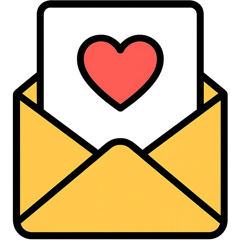Romantic letter emoji