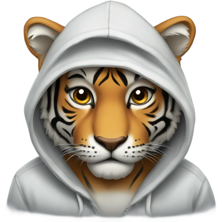 Tiger Wearing A Hoodie emoji