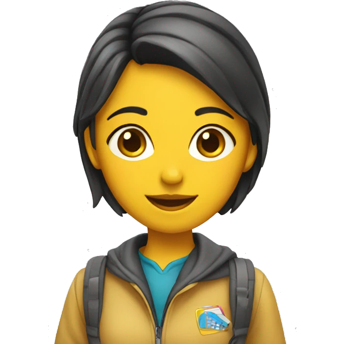 Chica estudiante emoji