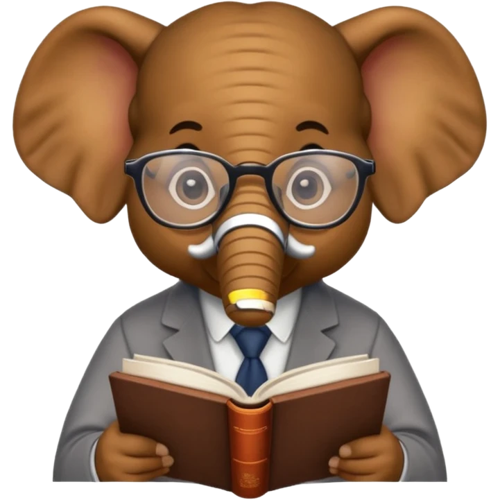 elefante academico emoji