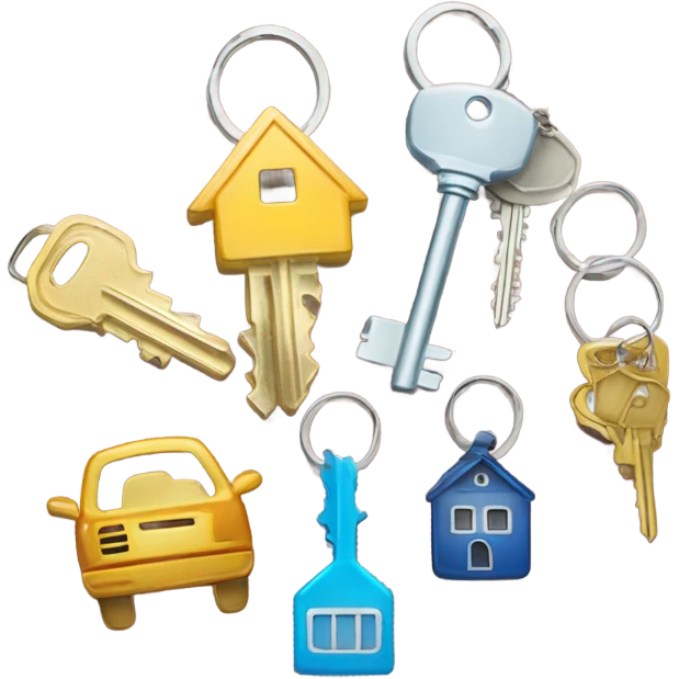 Keys on a keychain  emoji