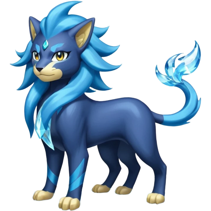 Luxray-Suicune-Amaura-fusion emoji