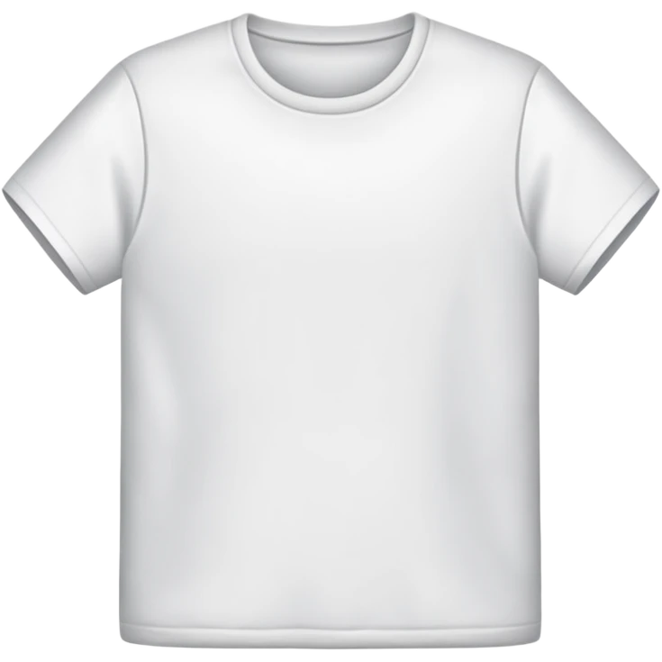 white t-shirt, folded emoji