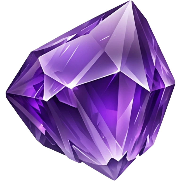 Amethyst crystal rock emoji
