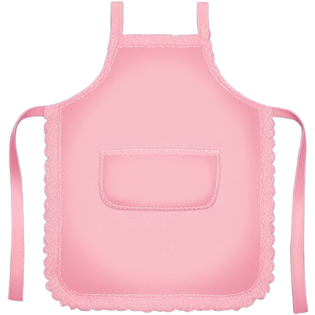 Pink pastel apron without human emoji
