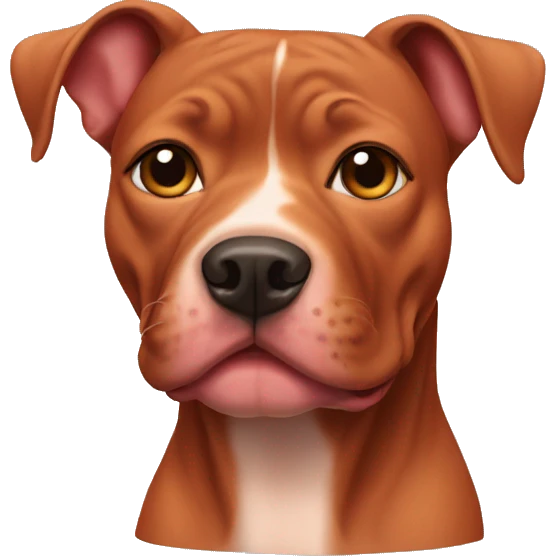 All red pitbull  emoji