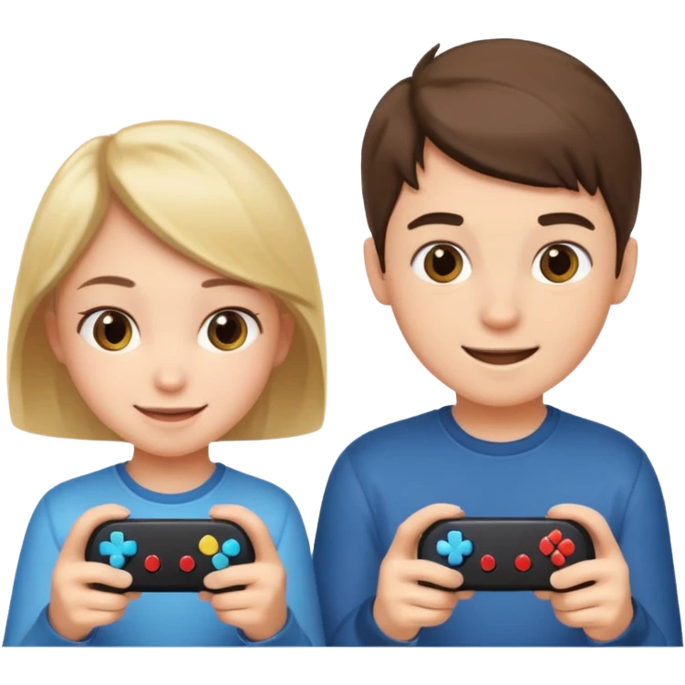 pc gamer boy and girl emoji