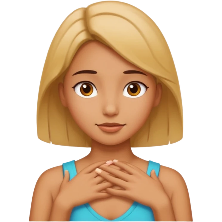 Girls arms around neck emoji