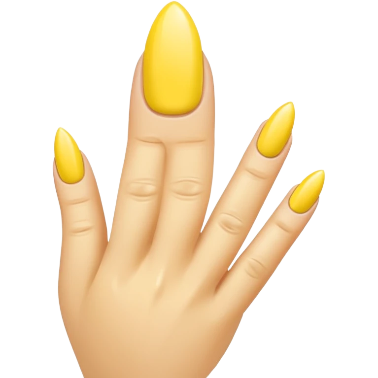 Yellow nails emoji