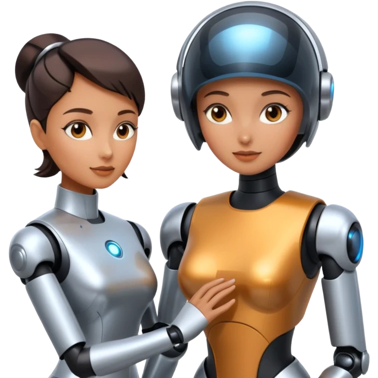 woman service Robot emoji