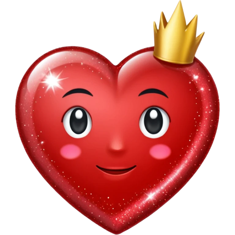 red glitter chat emoji