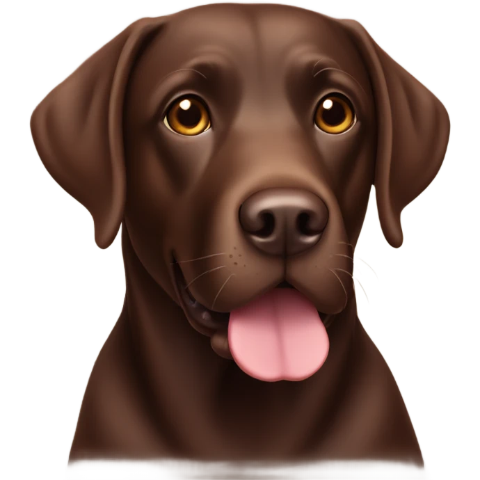 Chocolate Labrador emoji