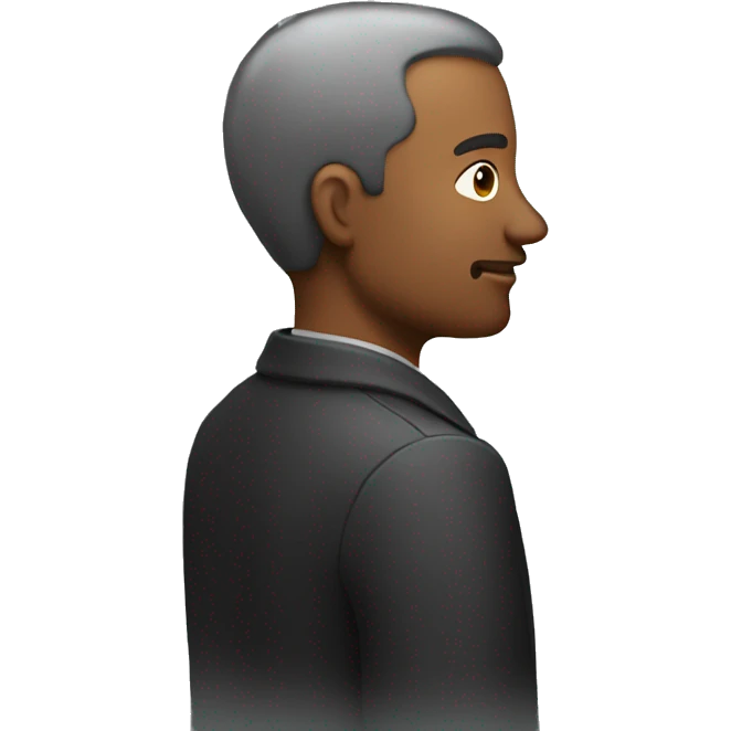 man from the back from a slight angle emoji