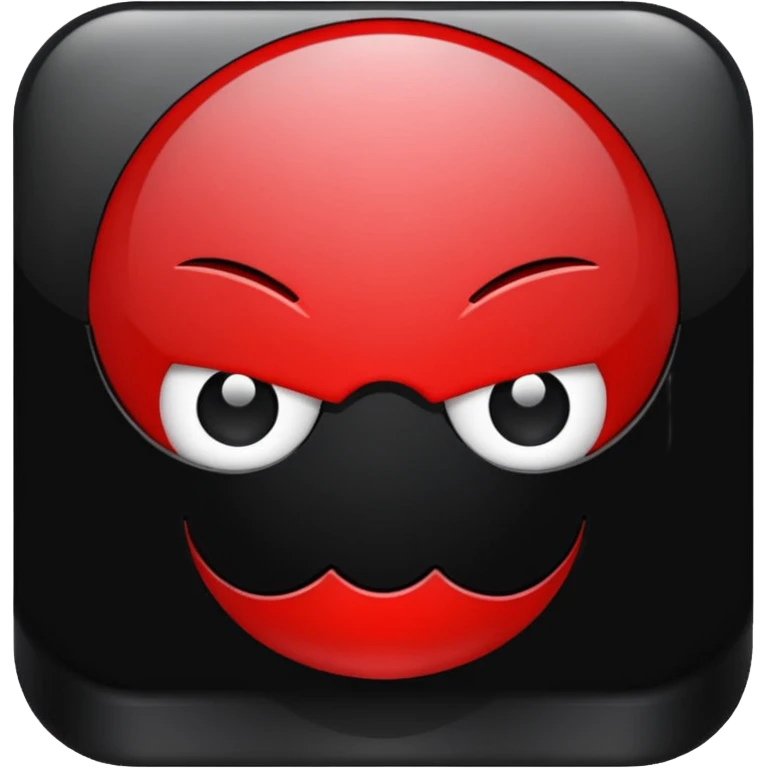 black and red website Icon emoji